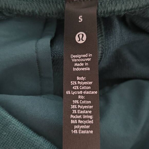 Lululemon Men's Size Small Green Joggers NWOT - Picture 4 of 4